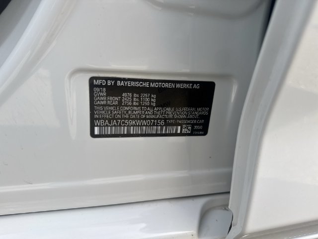 Used 2019 BMW 530i xDrive w/ Convenience Package AWD/4WD image 34