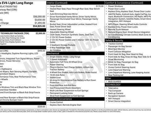 New 2025 Kia EV6 Light w/ Light LR Technology Package image 3