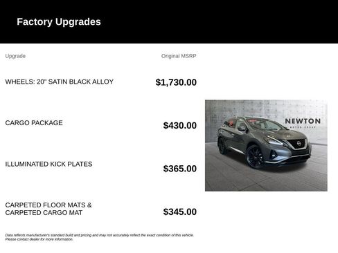 Used 2023 Nissan Murano SL w/ Cargo Package FWD image 6