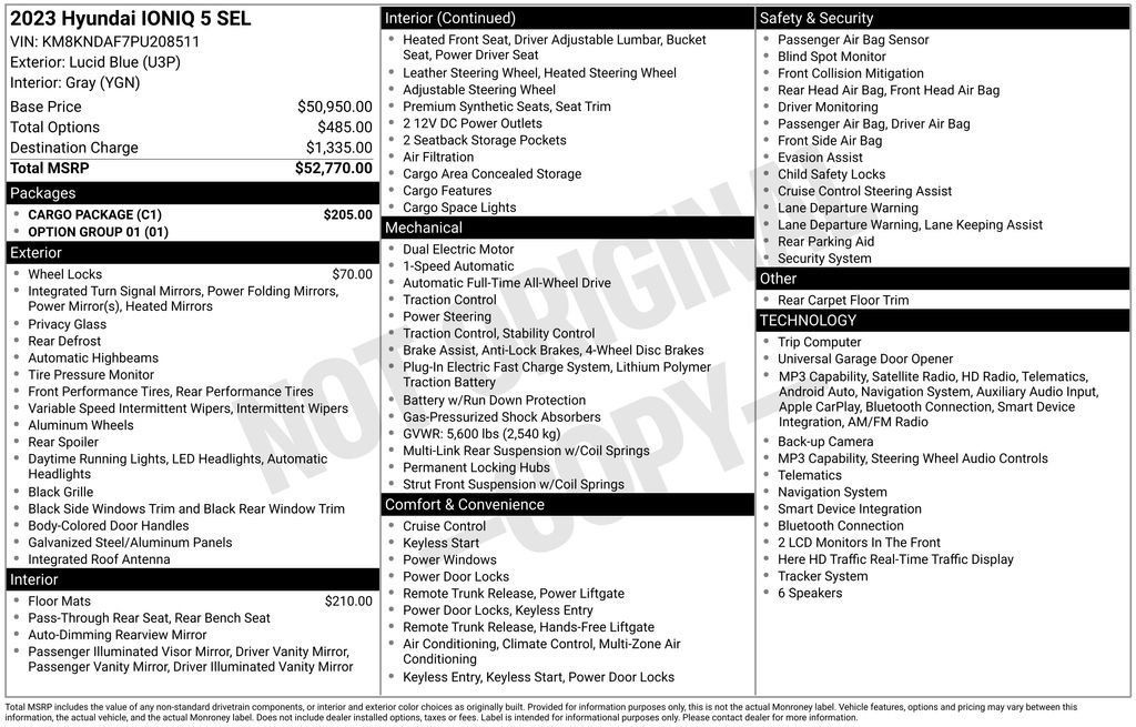 Used 2023 Hyundai Ioniq 5 SEL w/ Cargo Package AWD/4WD image 31