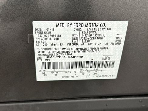 Used 2018 Ford Explorer XLT w/ Equipment Group 202A image 32