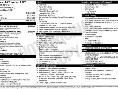 New 2026 Chevrolet Traverse LT w/ Midnight/Sport Edition image 26