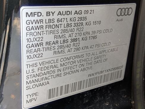 Used 2022 Audi Q8 Prestige w/ Prestige Package image 18