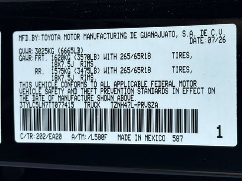New 2026 Toyota Tacoma TRD Sport w/ TRD Sport Premium Package AWD/4WD image 38