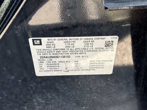 Used 2016 Chevrolet Equinox LTZ w/ Enhanced Convenience Package FWD image 33