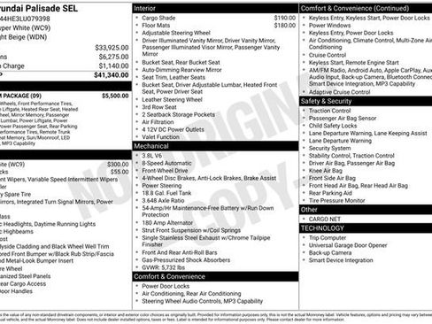 Used 2020 Hyundai Palisade SEL w/ Premium Package image 18