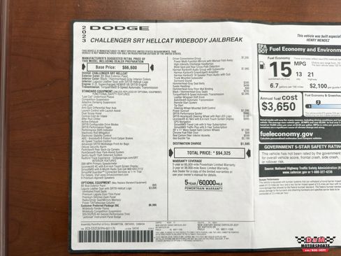 Used 2023 Dodge Challenger SRT Hellcat image 59