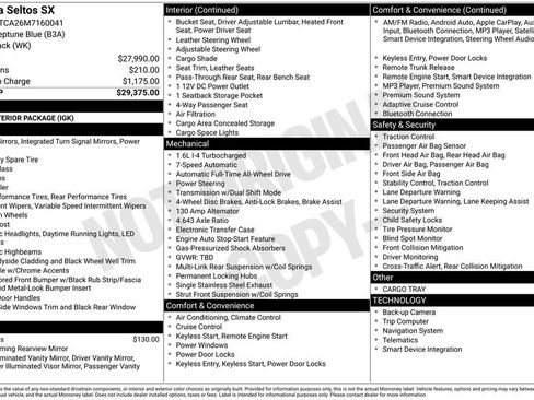Used 2021 Kia Seltos SX image 7