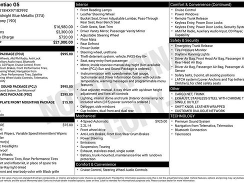 Used 2009 Pontiac G5 w/ Sun And Sound Package image 10