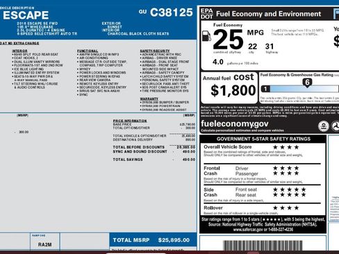 Used 2016 Ford Escape SE image 4