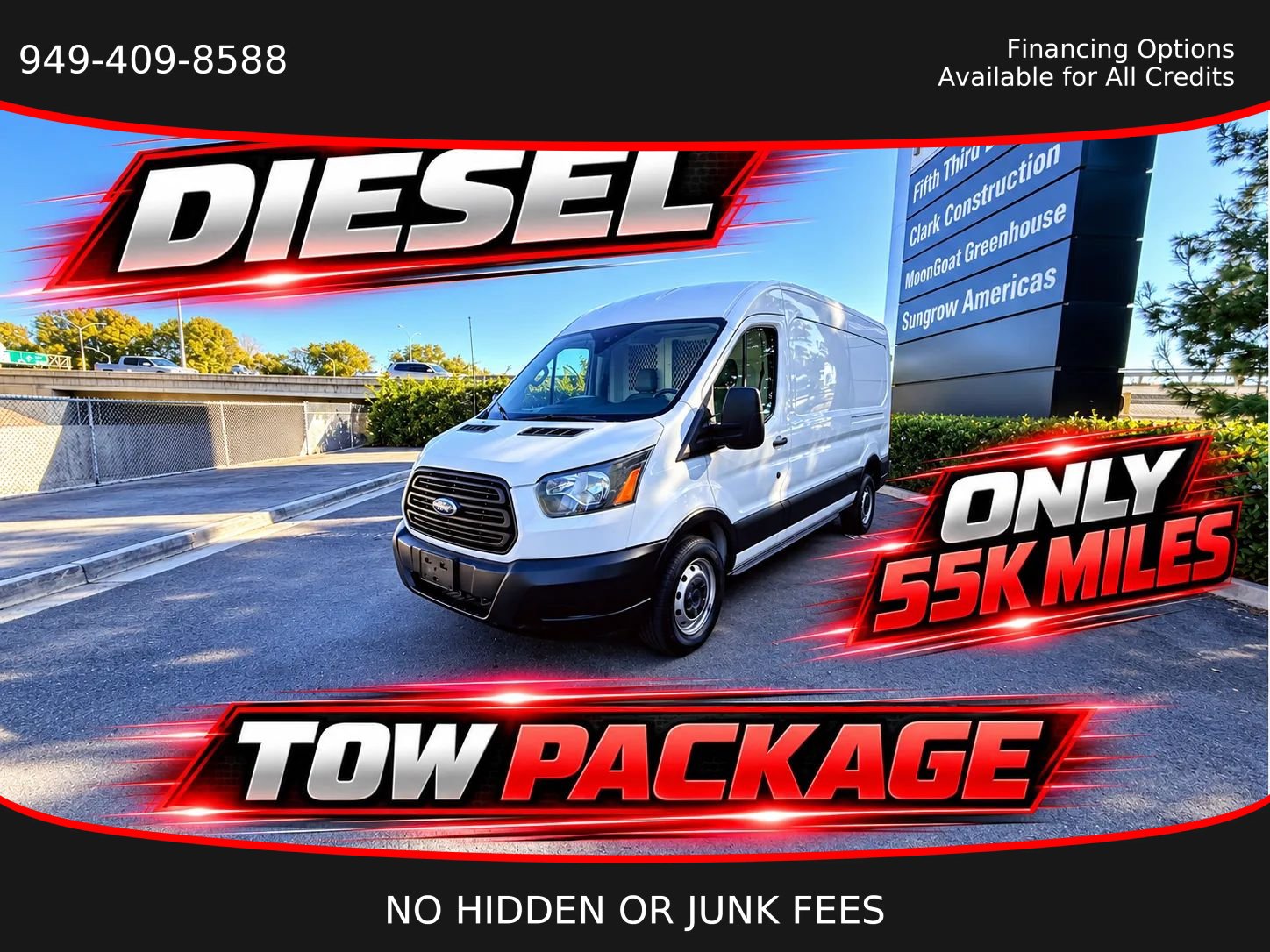 Used 2019 Ford Transit 250 148 Medium Roof RWD image 1