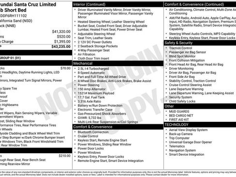 Used 2024 Hyundai Santa Cruz Limited AWD/4WD image 39