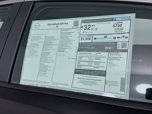 New 2026 Nissan Sentra SR w/ SR Premium Package FWD image 13