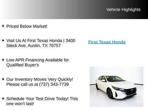 Used 2024 Nissan Sentra SV FWD image 9