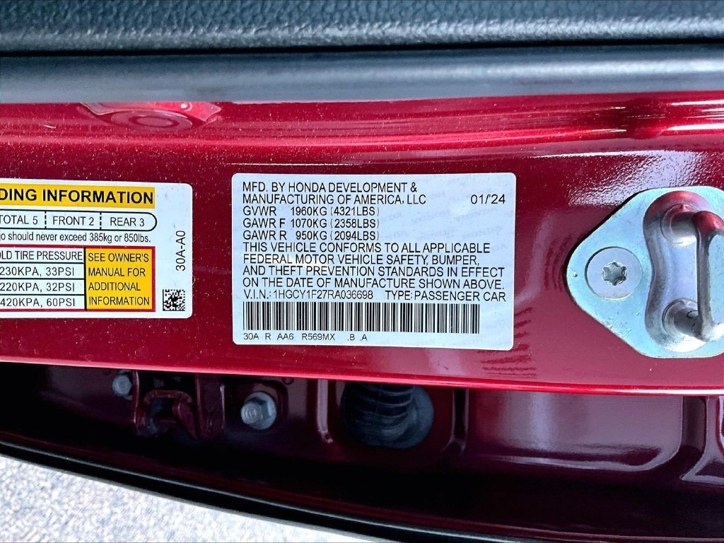 Used 2024 Honda Accord LX image 9