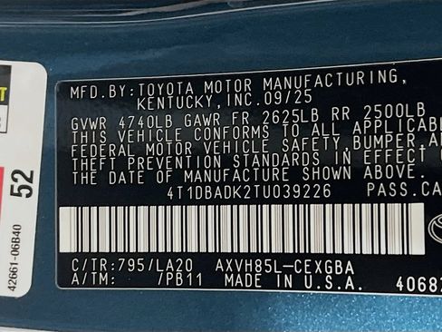 Used 2026 Toyota Camry XLE w/ Premium Plus Package AWD/4WD image 28