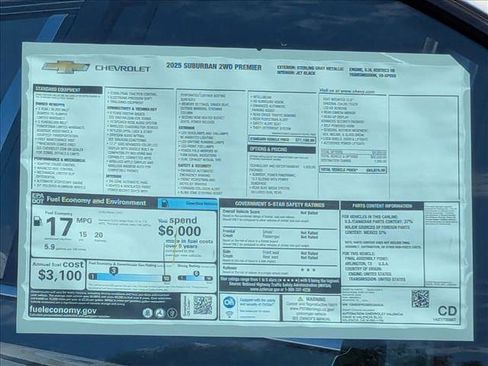 New 2025 Chevrolet Suburban Premier image 18