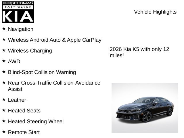 New 2026 Kia K5 GT-Line AWD/4WD image 7