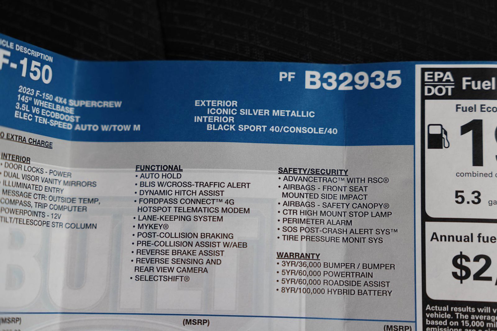 Used 2023 Ford F150 XLT w/ Equipment Group 302A High AWD/4WD image 41