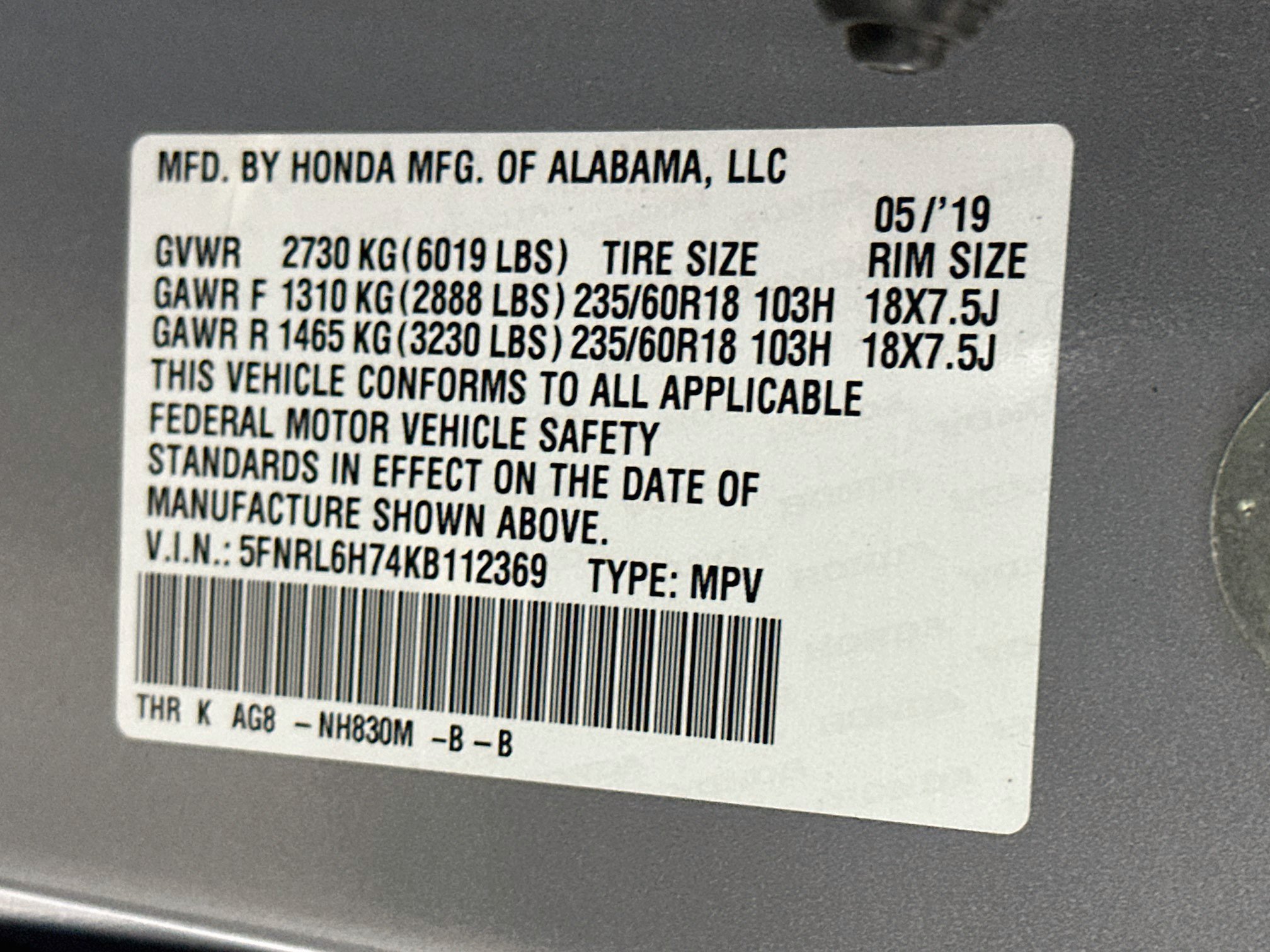 Used 2019 Honda Odyssey EX-L image 12