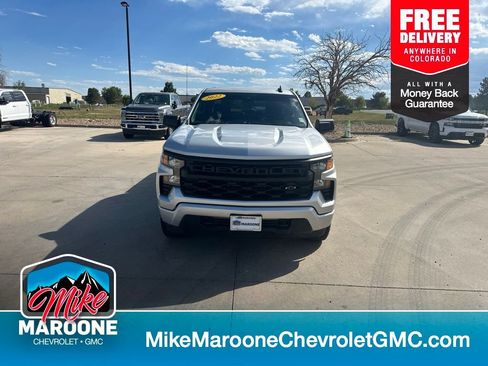 Certified 2022 Chevrolet Silverado 1500 Custom w/ LPO, Dark Essentials Package AWD/4WD image 1