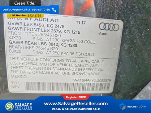 Used 2018 Audi Q5 2.0T Premium Plus w/ Premium Plus Package AWD/4WD image 17