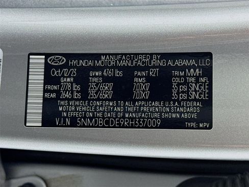 Certified 2024 Hyundai Tucson SEL AWD/4WD image 31