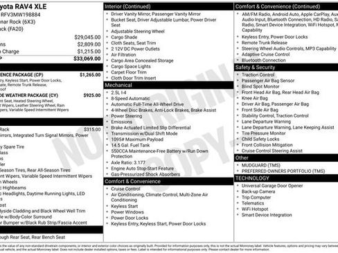 Used 2021 Toyota RAV4 XLE w/ Convenience Package image 40