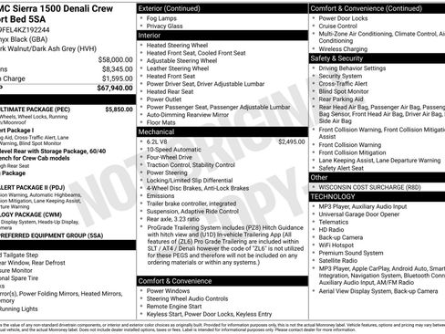 Used 2019 GMC Sierra 1500 Denali w/ Denali Ultimate Package AWD/4WD image 4