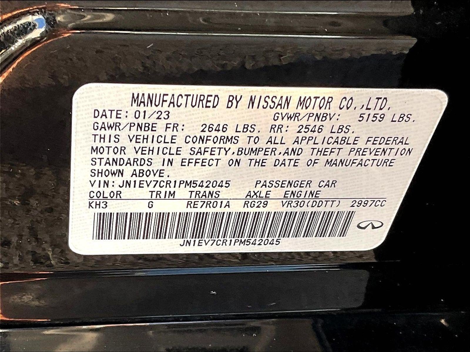 Used 2023 INFINITI Q50 Sensory AWD/4WD image 18