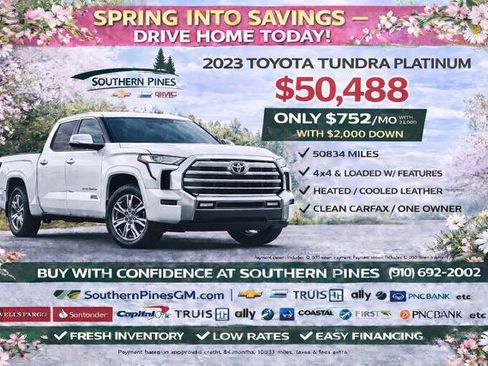 Used 2023 Toyota Tundra Platinum w/ Advanced Package image 2