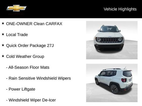 Used 2017 Jeep Renegade Latitude w/ Cold Weather Group AWD/4WD image 13