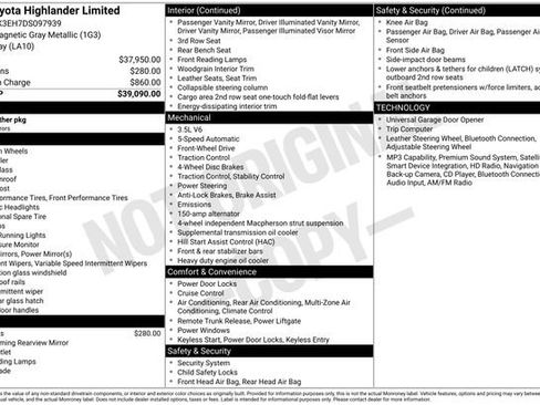 Used 2013 Toyota Highlander Limited FWD image 33