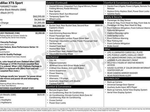 Certified 2024 Cadillac XT6 Sport w/ Technology Package image 34