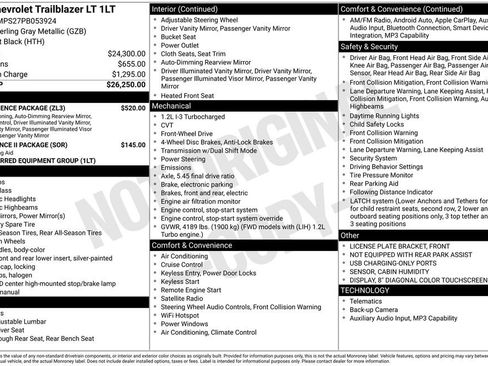 Used 2023 Chevrolet TrailBlazer LT w/ Convenience Package FWD image 6