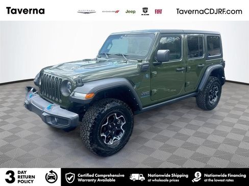 Used 2023 Jeep Wrangler Unlimited Rubicon 4xe w/ Cold Weather Group AWD/4WD image 1