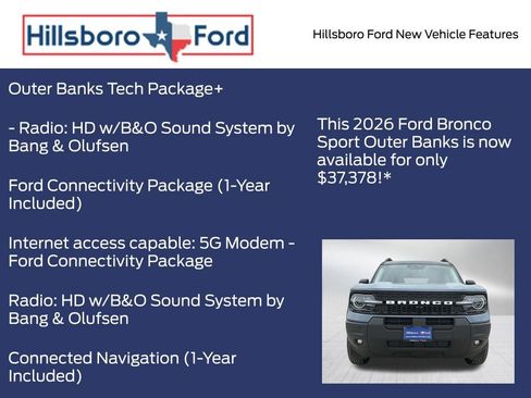 New 2026 Ford Bronco Sport Outer Banks w/ Outer Banks Tech Package+ AWD/4WD image 5