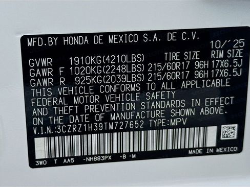New 2026 Honda HR-V LX image 29