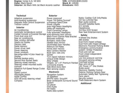 Used 2017 Cadillac Escalade ESV Platinum image 32