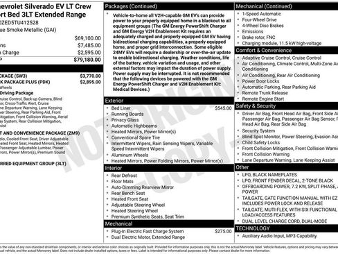 New 2026 Chevrolet Silverado EV LT w/ Plus Package AWD/4WD image 35