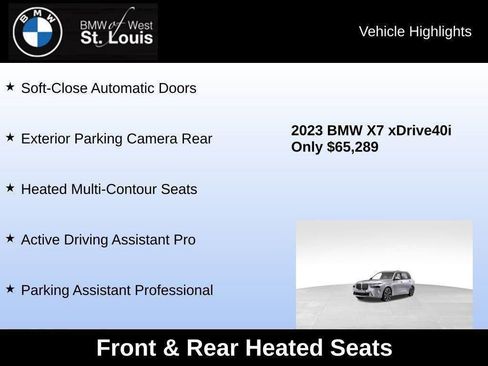Used 2023 BMW X7 xDrive40i w/ Premium Package image 70