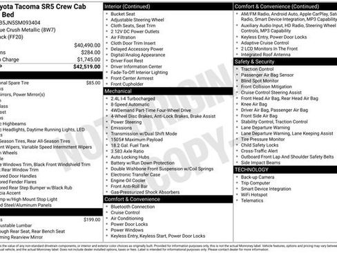Used 2025 Toyota Tacoma SR5 AWD/4WD image 39