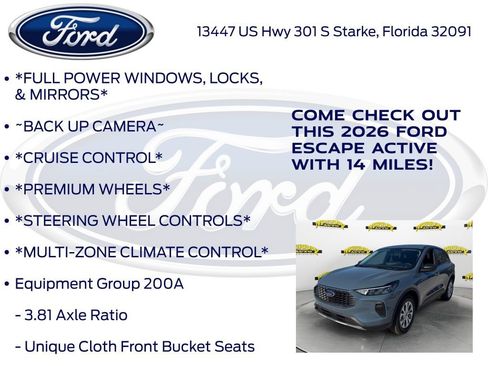New 2026 Ford Escape Active w/ Tech Pack #1 FWD image 10