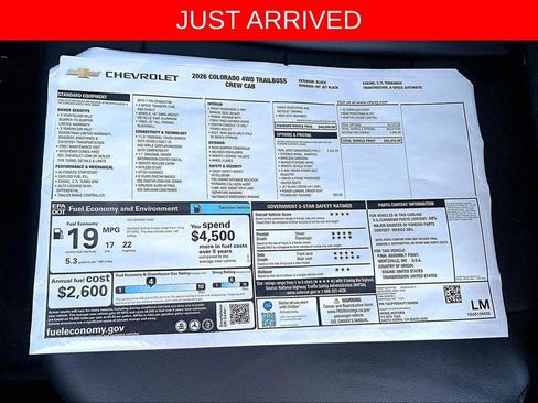 New 2026 Chevrolet Colorado Trail Boss AWD/4WD image 13