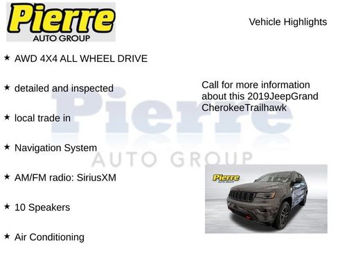 Used 2019 Jeep Grand Cherokee Trailhawk w/ Trailhawk Luxury Group AWD/4WD image 7