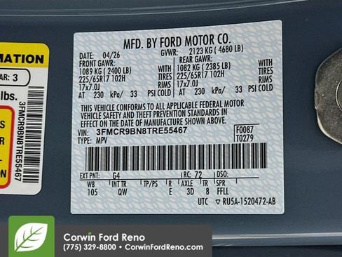 New 2026 Ford Bronco Sport Big Bend w/ Convenience Package AWD/4WD image 33