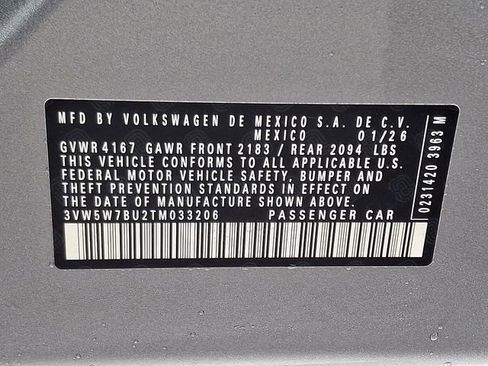 New 2026 Volkswagen Jetta S image 10