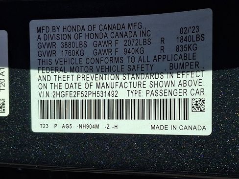 Used 2023 Honda Civic Sport image 27