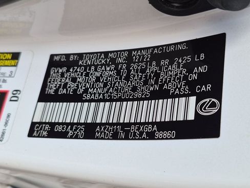 Certified 2023 Lexus ES 300h F Sport w/ Accessory Package (Z1) FWD image 26