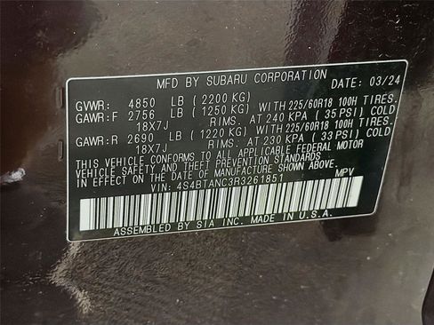 Used 2024 Subaru Outback Limited AWD/4WD image 40